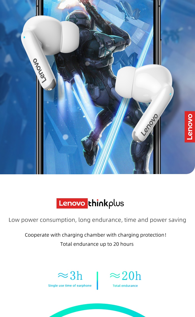 새로운 원본 lenovo xt88 tws 무선 이어폰 블루투스 5.3 듀얼 스테레오 소음 감소 저음 터치 컨트롤 긴 대기 헤드셋 - imaget 18 새로운 원본 lenovo xt88 tws 무선 이어폰 블루투스 5.3 듀얼 스테레오 소음 감소 저음 터치 컨트롤 긴 대기 헤드셋 - imaget 18