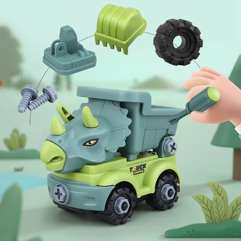 어린이 건설 장난감, 공룡, 엔지니어링 차량, 굴삭기, 덤프 트럭, 직접 학습 모델, 자동차, ch - imaget 4