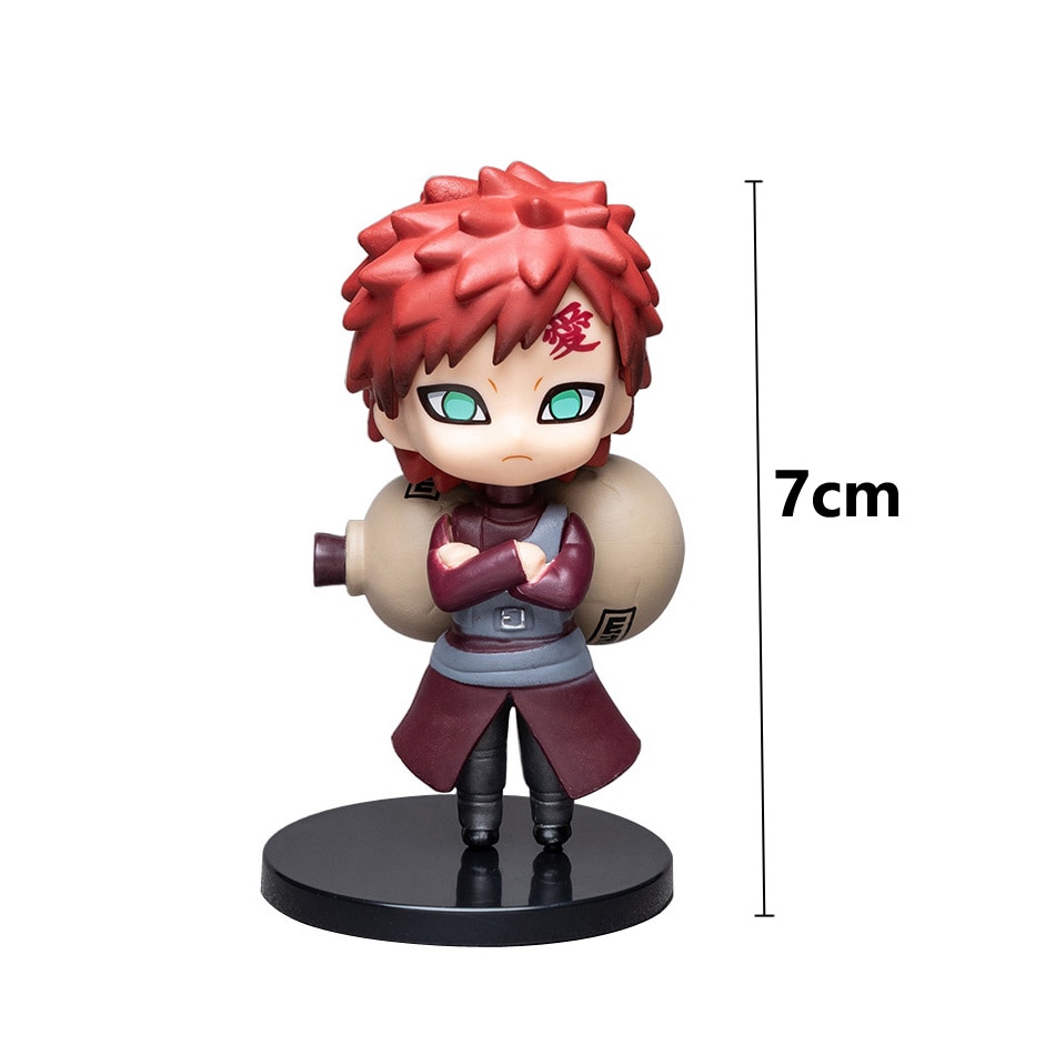 핫 12 개/대 애니메이션 나루토 Shippuden Hinata Sasuke Itachi Kakashi Gaara 애니메이션 피규어 Q 버전 PVC 피규어 장난감 인형 아이 선물