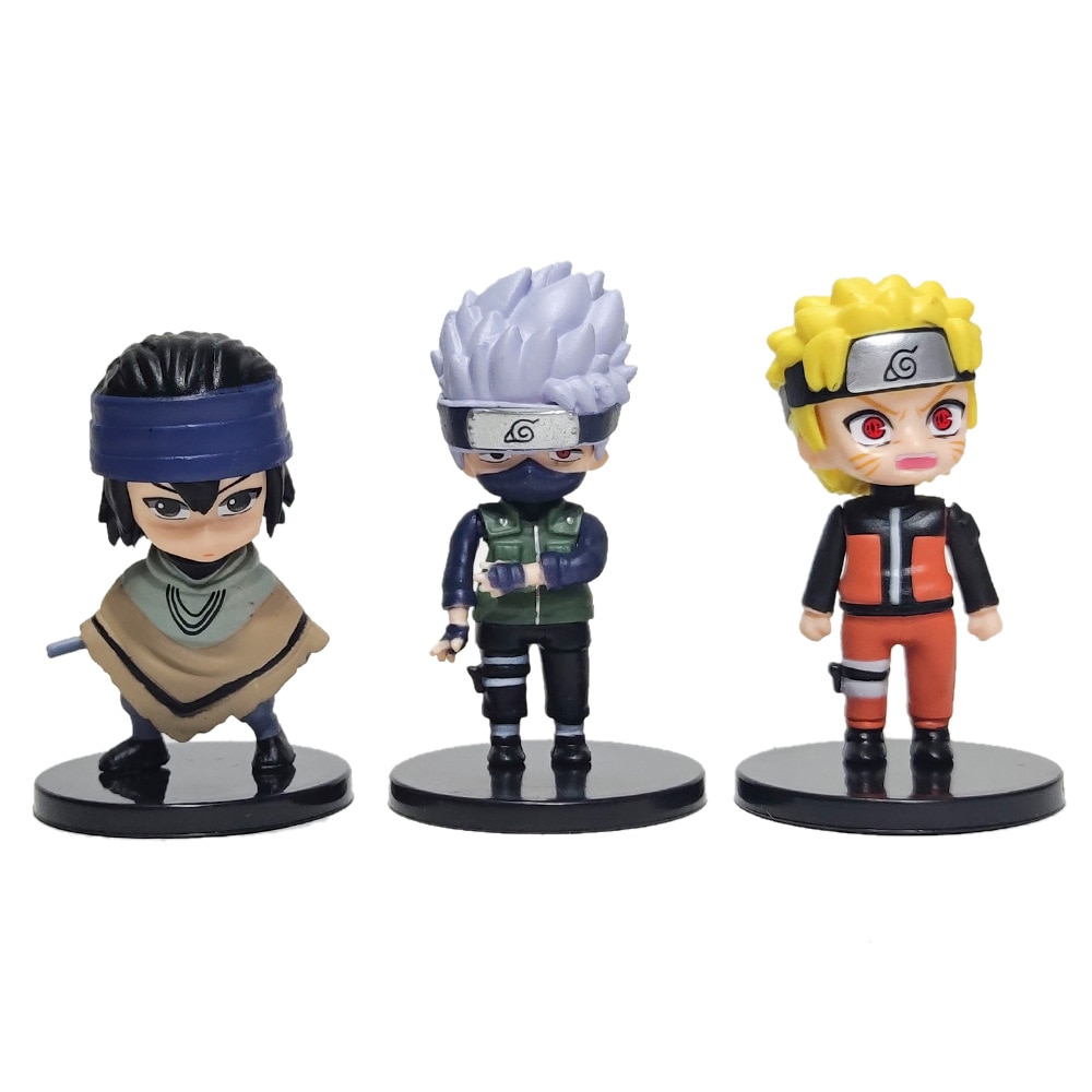 핫 12 개/대 애니메이션 나루토 Shippuden Hinata Sasuke Itachi Kakashi Gaara 애니메이션 피규어 Q 버전 PVC 피규어 장난감 인형 아이 선물 - imaget 15