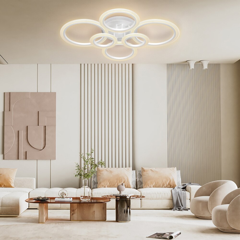 현대 Led 천장 조명기구 스마트 원격 무단 디밍 샹들리에 120W 천장 조명 거실 침실 다이닝 룸 - imaget 22 현대 Led 천장 조명기구 스마트 원격 무단 디밍 샹들리에 120W 천장 조명 거실 침실 다이닝 룸 - imaget 22